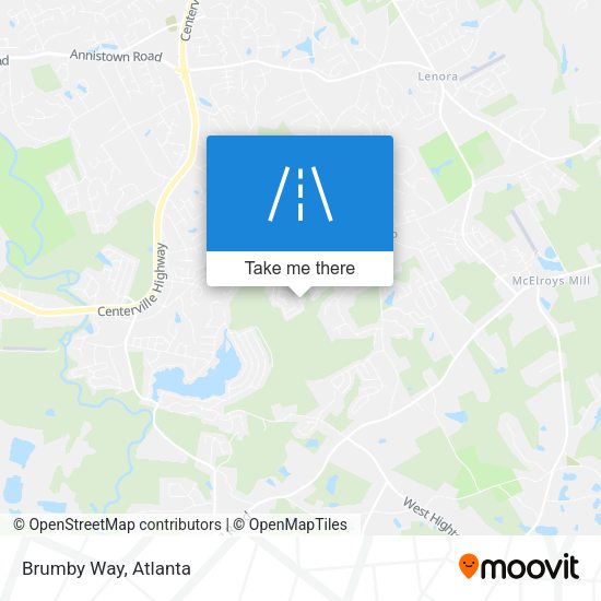 Mapa de Brumby Way
