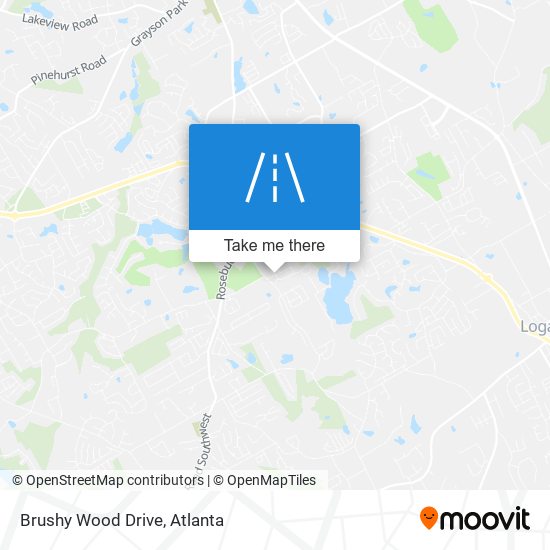 Mapa de Brushy Wood Drive