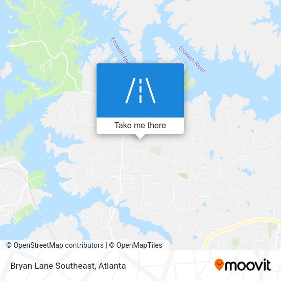 Bryan Lane Southeast map