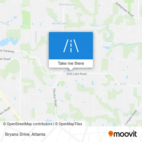 Bryans Drive map