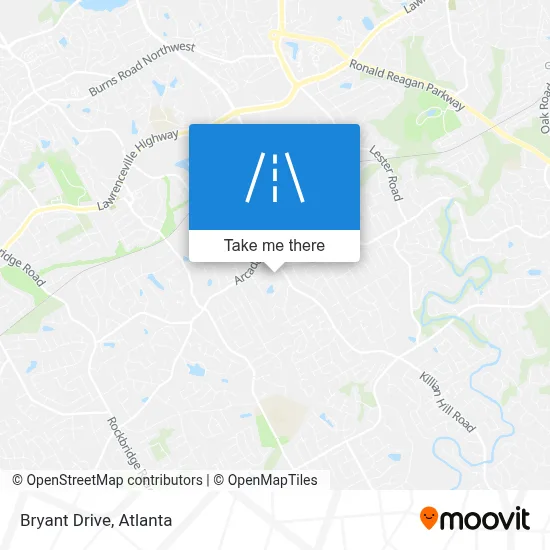 Bryant Drive map