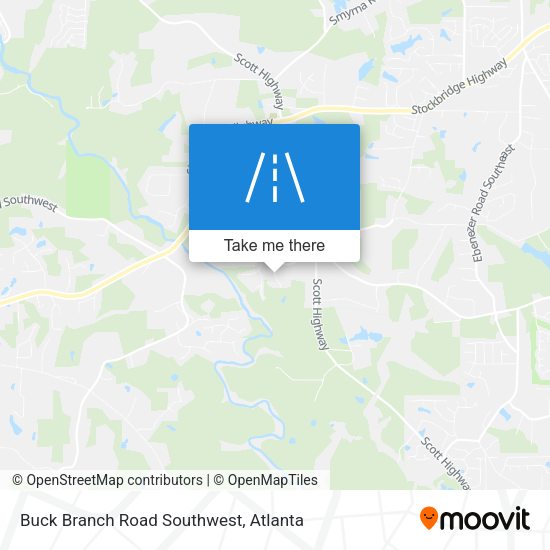 Mapa de Buck Branch Road Southwest