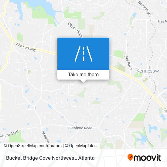 Bucket Bridge Cove Northwest map