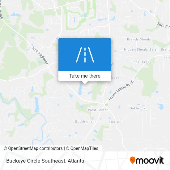 Buckeye Circle Southeast map