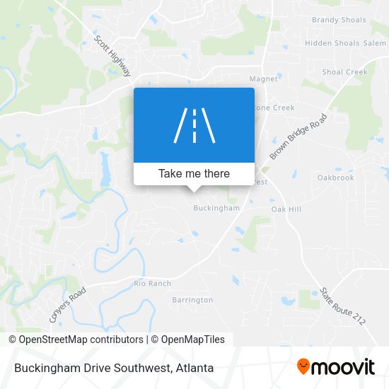 Mapa de Buckingham Drive Southwest