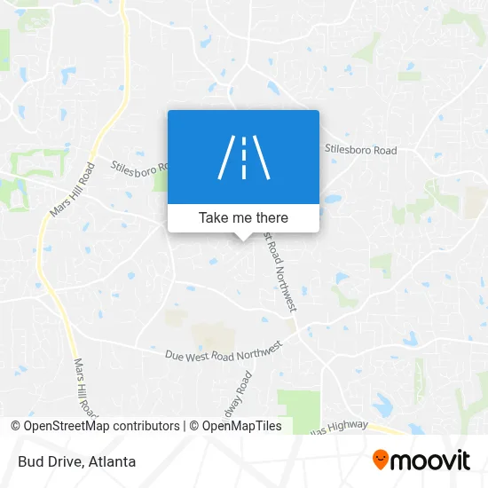 Bud Drive map