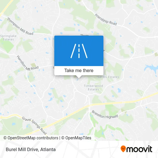 Burel Mill Drive map