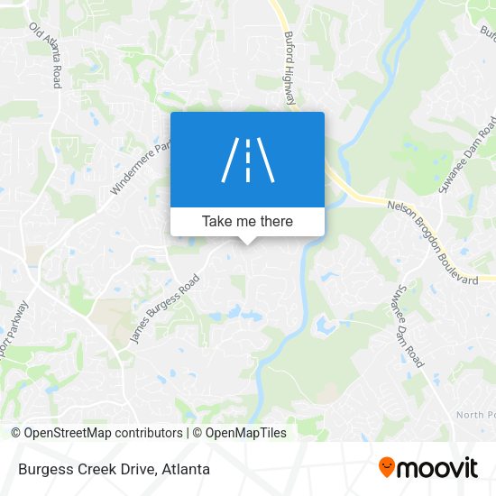 Burgess Creek Drive map