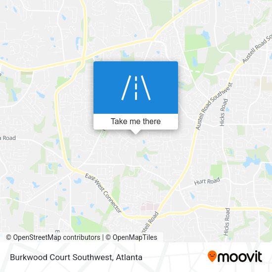 Mapa de Burkwood Court Southwest