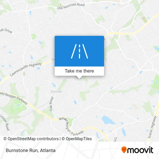 Burnstone Run map