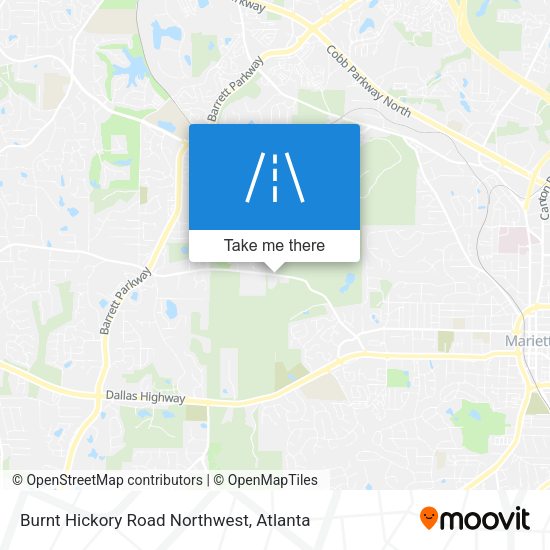 Mapa de Burnt Hickory Road Northwest