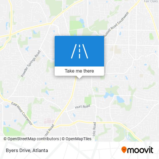 Byers Drive map