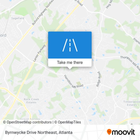 Byrnwycke Drive Northeast map