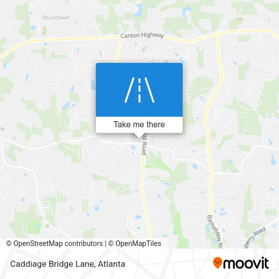 Mapa de Caddiage Bridge Lane