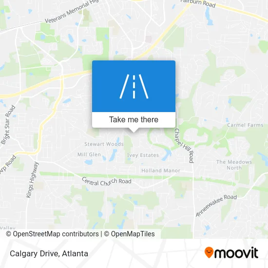 Calgary Drive map