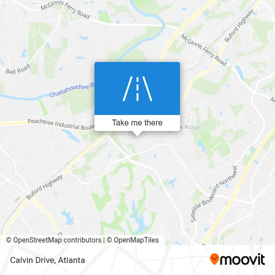 Calvin Drive map