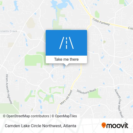 Camden Lake Circle Northwest map