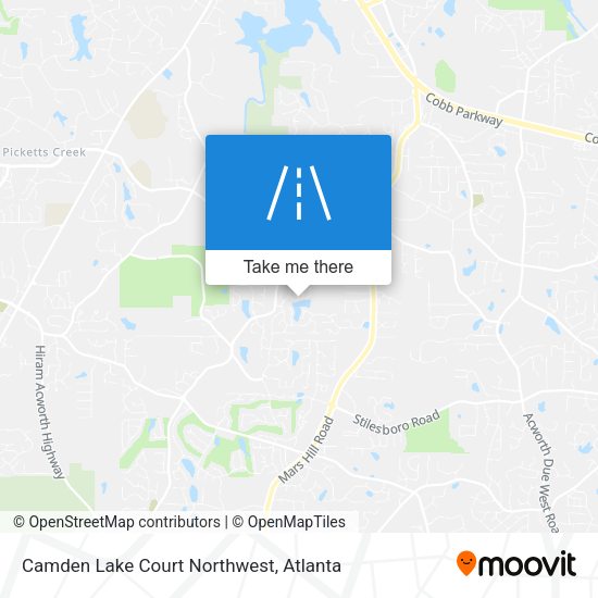 Mapa de Camden Lake Court Northwest