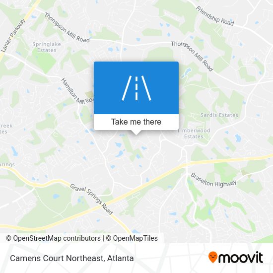 Mapa de Camens Court Northeast