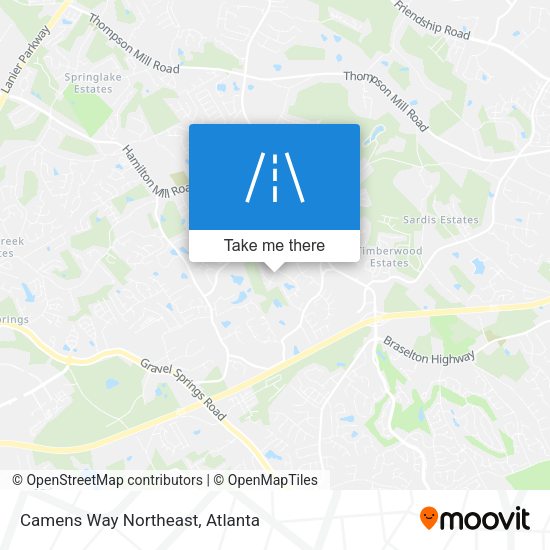 Mapa de Camens Way Northeast
