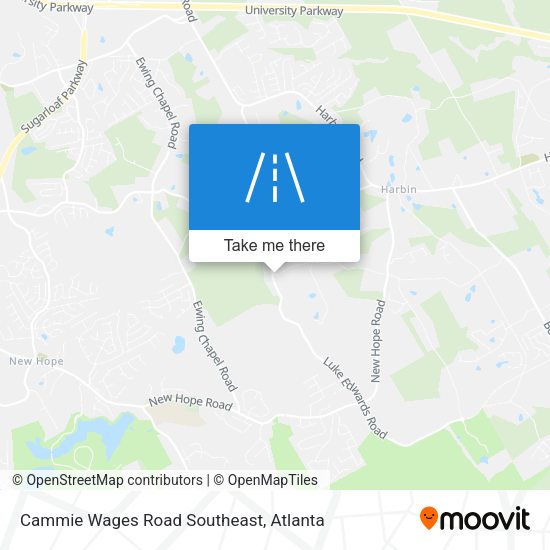 Mapa de Cammie Wages Road Southeast