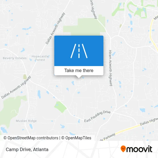 Camp Drive map