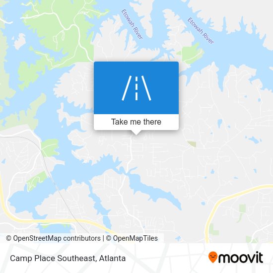 Mapa de Camp Place Southeast