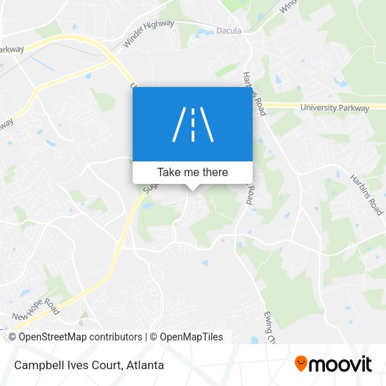 Mapa de Campbell Ives Court