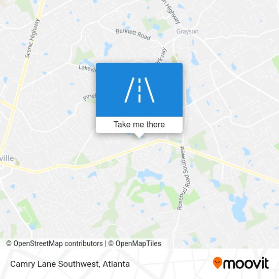 Camry Lane Southwest map