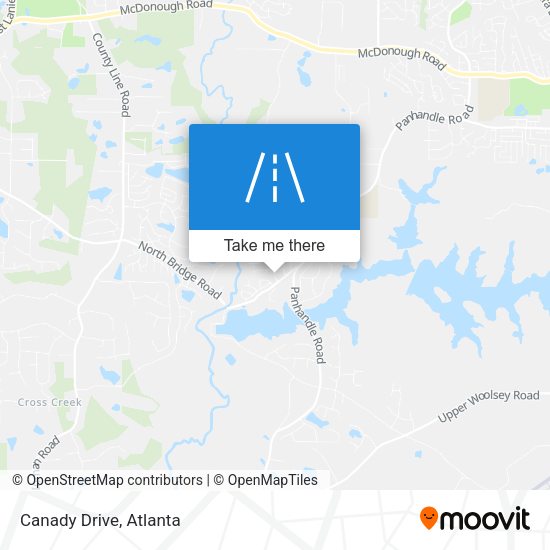 Mapa de Canady Drive