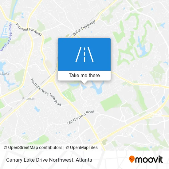 Canary Lake Drive Northwest map
