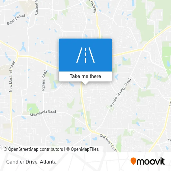 Candler Drive map