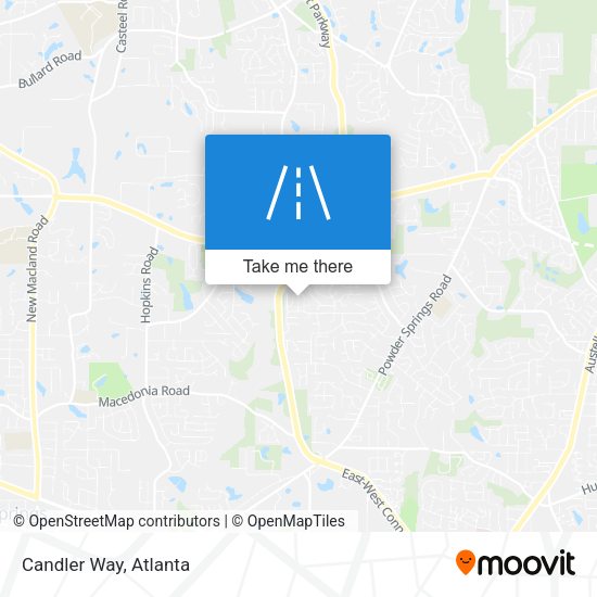 Mapa de Candler Way