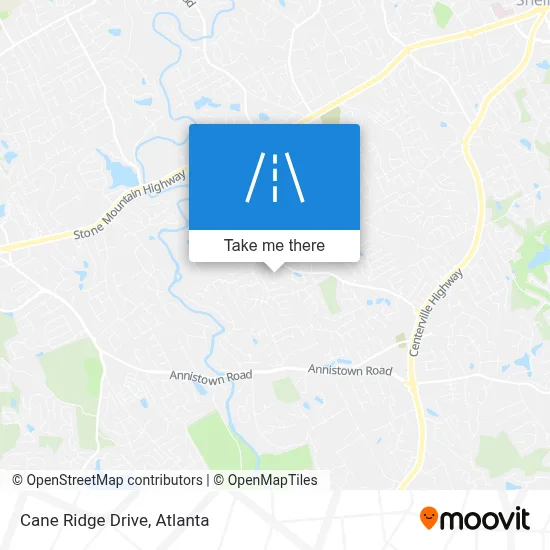 Cane Ridge Drive map