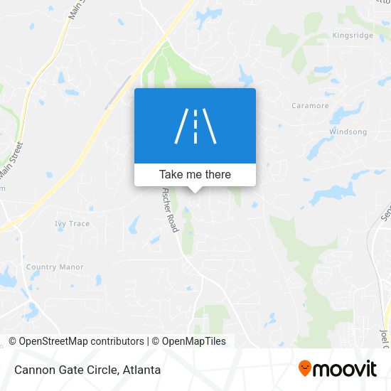 Mapa de Cannon Gate Circle
