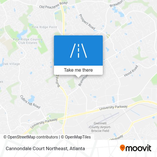 Mapa de Cannondale Court Northeast