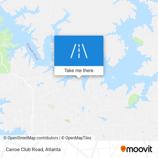 Mapa de Canoe Club Road