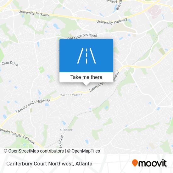 Mapa de Canterbury Court Northwest