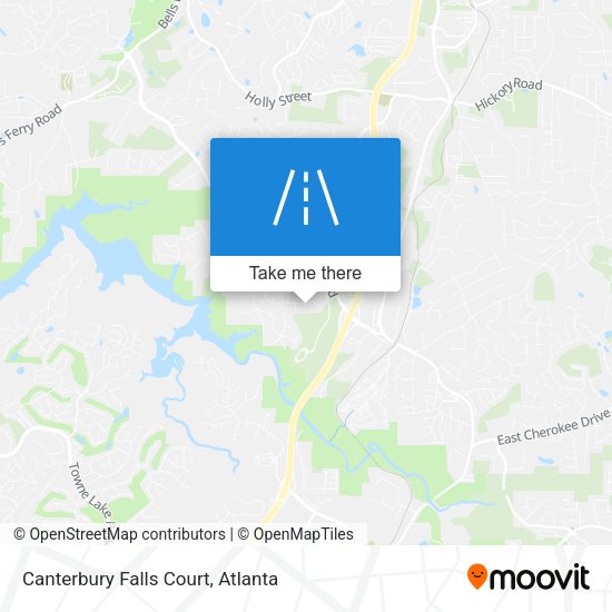 Mapa de Canterbury Falls Court