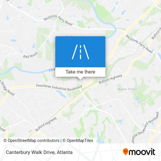 Mapa de Canterbury Walk Drive