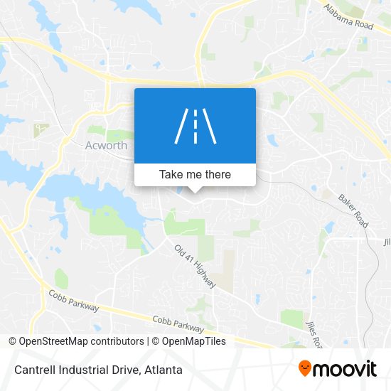 Mapa de Cantrell Industrial Drive