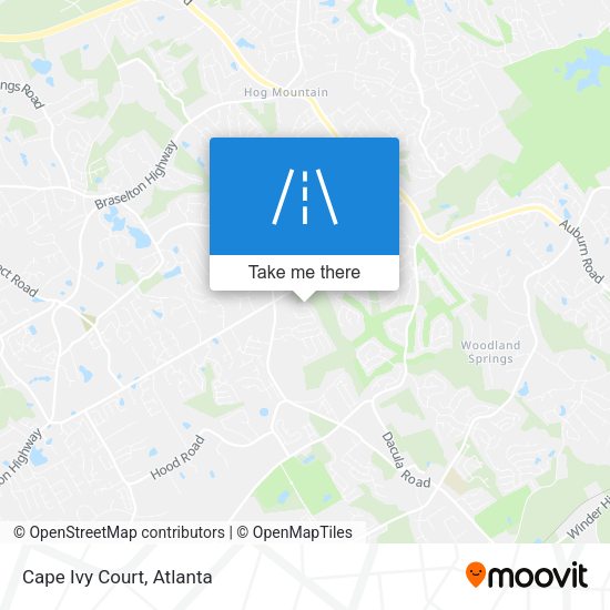 Mapa de Cape Ivy Court
