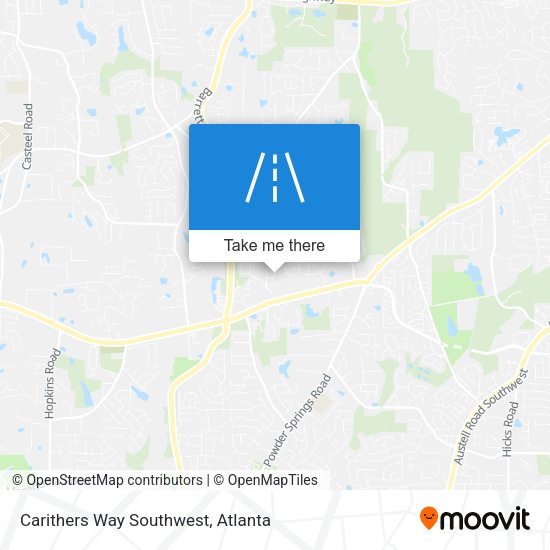 Carithers Way Southwest map