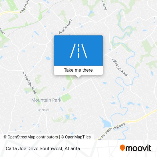 Carla Joe Drive Southwest map