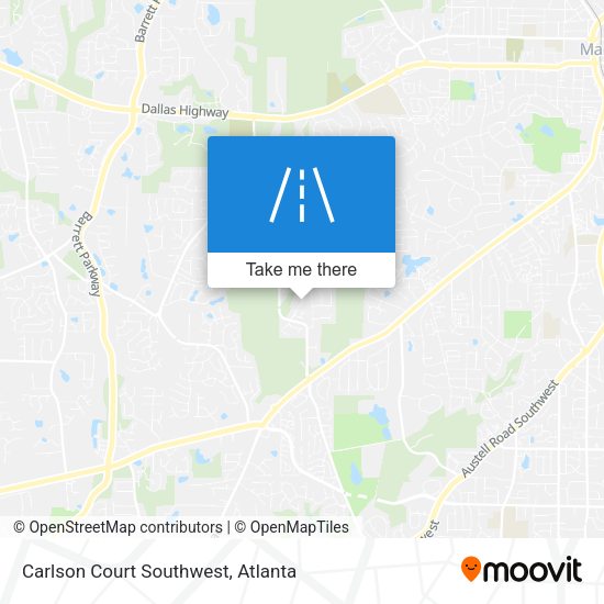 Mapa de Carlson Court Southwest
