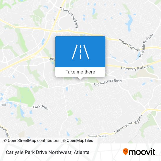 Carlysle Park Drive Northwest map
