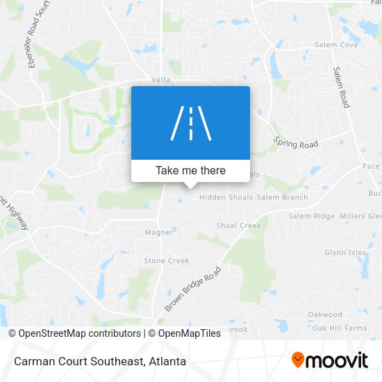 Carman Court Southeast map