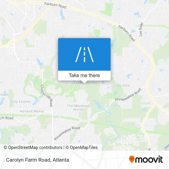 Carolyn Farm Road map