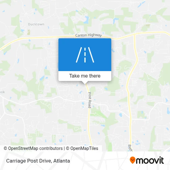 Carriage Post Drive map