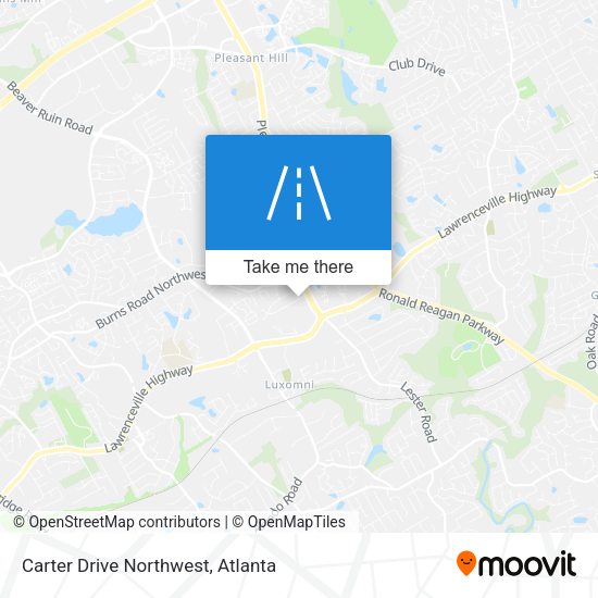 Carter Drive Northwest map
